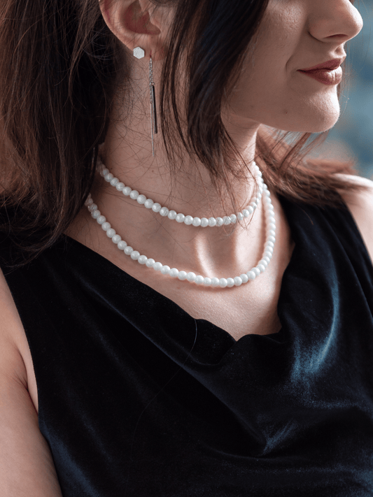 COLIER | Model dublu, perle mici