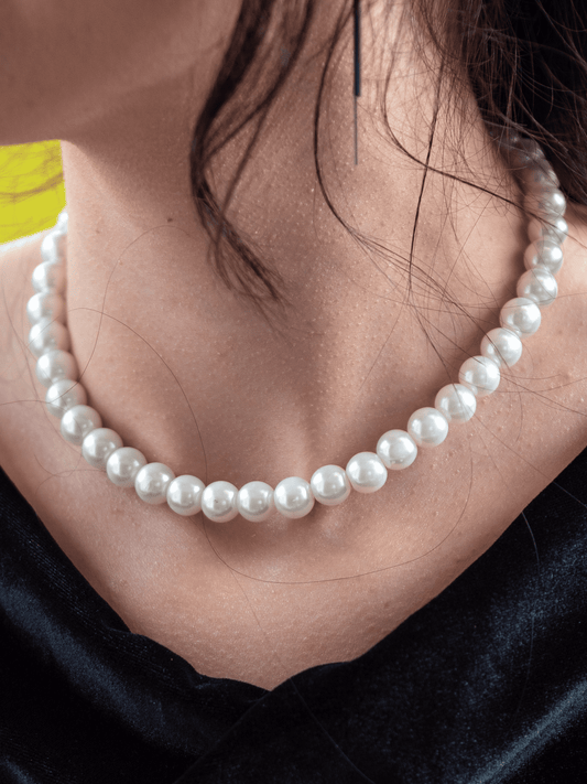 COLIER | Simplu, perle mari