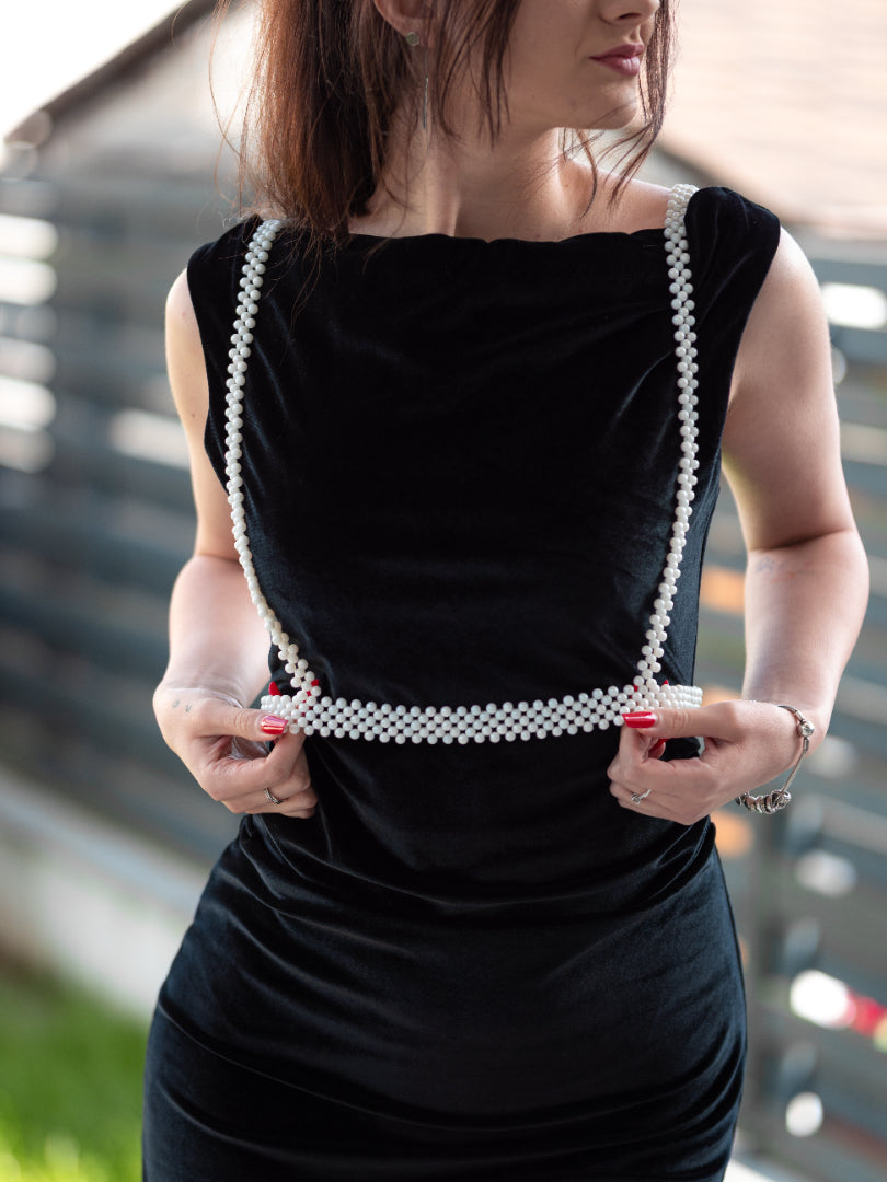 CUREA | Cu bretele din perle